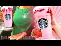 STARBUCKS BARISTA MAKES A PINK DRINK Starbucks Employee Shows How To Make A Starbucks Pink Drink