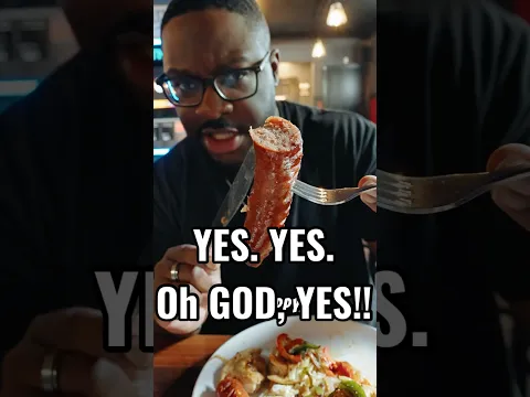 He SURPRISED ME with his sausage at Rowley Inn! #foodreview #travel #cleveland