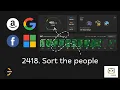 Leetcode Daily Problem Solution 2418 Sort the people 2024