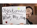 Object create - Object Creation in JavaScript P6