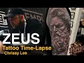12 Hour Zeus Tattoo Time-Lapse Chrissy Lee Epic Greek God Realism