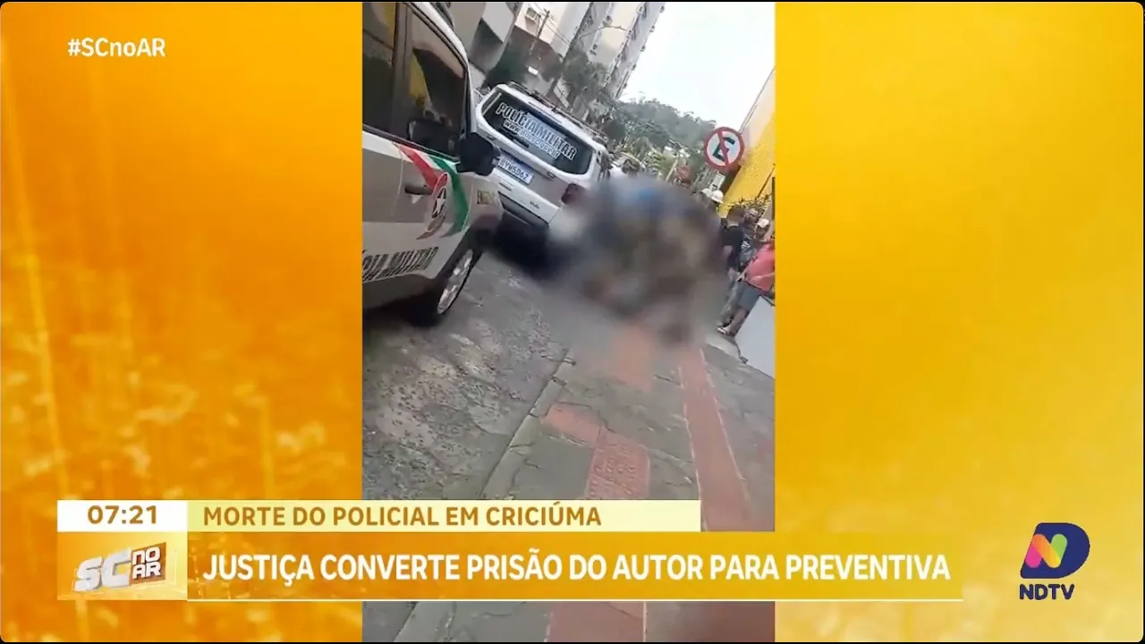 Justiça converte prisão de autor da morte de sargento em Criciúma para preventiva