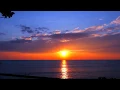 The brilliancy of the colors Panoramic sunset timelapse 4k