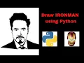 How to draw Ironman using Python graphics sketchpy module Tamil