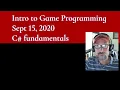 Intro to Game Programming Unity C Fundamentals Part2