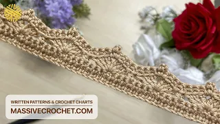 EASY WONDERFUL Crochet Border Pattern for Beginners PERFECT Crochet Edging for Blanket Shawl