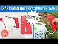 CRAFTSMAN Battery Powered Sprayer Wand REVIEW Best Way To Spray Roundup Ortho