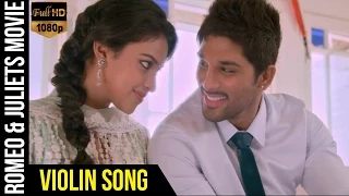 violin video song romeo u0026 juliets malayalam movie allu arjun amala paul iddarammayilatho
