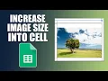 How to increase image size in cell google sheets