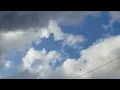 Fast moving clouds