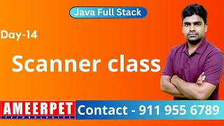 Java Full Stack Scanner Class in Java Ameerpet Technologies By Srinivas