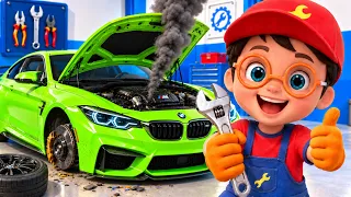 Chiya opens an auto repair shop and helps his friends with toy cars