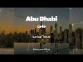 Download Lagu Abu Dhabi (Official Lyrics Video) - Grše
