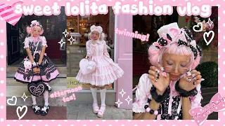 Sweet Lolita Fashion Vlog Angelic Pretty Twinning Afternoon Tea Decoden Cafe