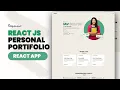 React JS Tutorial with Tailwind CSS - Personal Portfolio Website Download Source Code