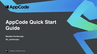 AppCode Quick Start Guide