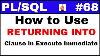 Tutorial RETURNING INTO clause in Execute immediate TechShooterIN