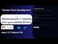 How to Build a Working Contact Form in React TypeScript Tailwind CSS 2026