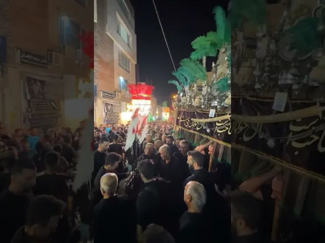 آیین تکیه خوانی شب هشت صفر 1 #shorts