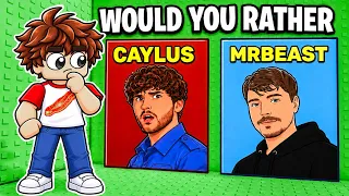 Would You Rather, ROBLOX YOUTUBER EDITION...