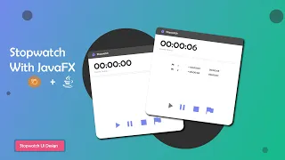 Stopwatch Desktop App JavaFX Java