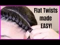 FLAT TWISTS MADE EASY Tutorial for beginners Natural Hair AbbieCurls