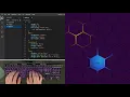 ASMR Programming - Hexagon Background with Cursor Colouring
