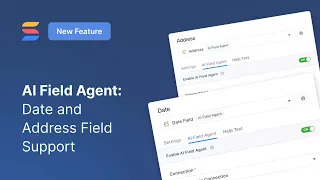 AI Field Agent Address field support