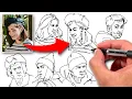 How To SIMPLIFY SMALL FACES - Easy Sketching Steps