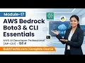 Module 17 AWS Bedrock Boto3 CLI Essentials AI Developer Professional AIP C01