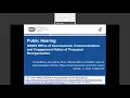 Public Hearing NINDS Office of Neuroscience Communications and Engagement Proposal