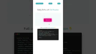 Bubbly Button with Click Animation Using HTML CSS
