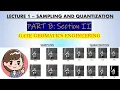 Lecture 1 - SAMPLING AND QUANTIZATION IN DIGITAL IMAGE PROCESSING PART B