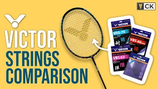 Victor Badminton String Comparison VBS 63 VBS 66 Nano VBS 70 VS 69 Part 1