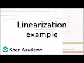 Local linearization example Derivative applications Differential Calculus Khan Academy