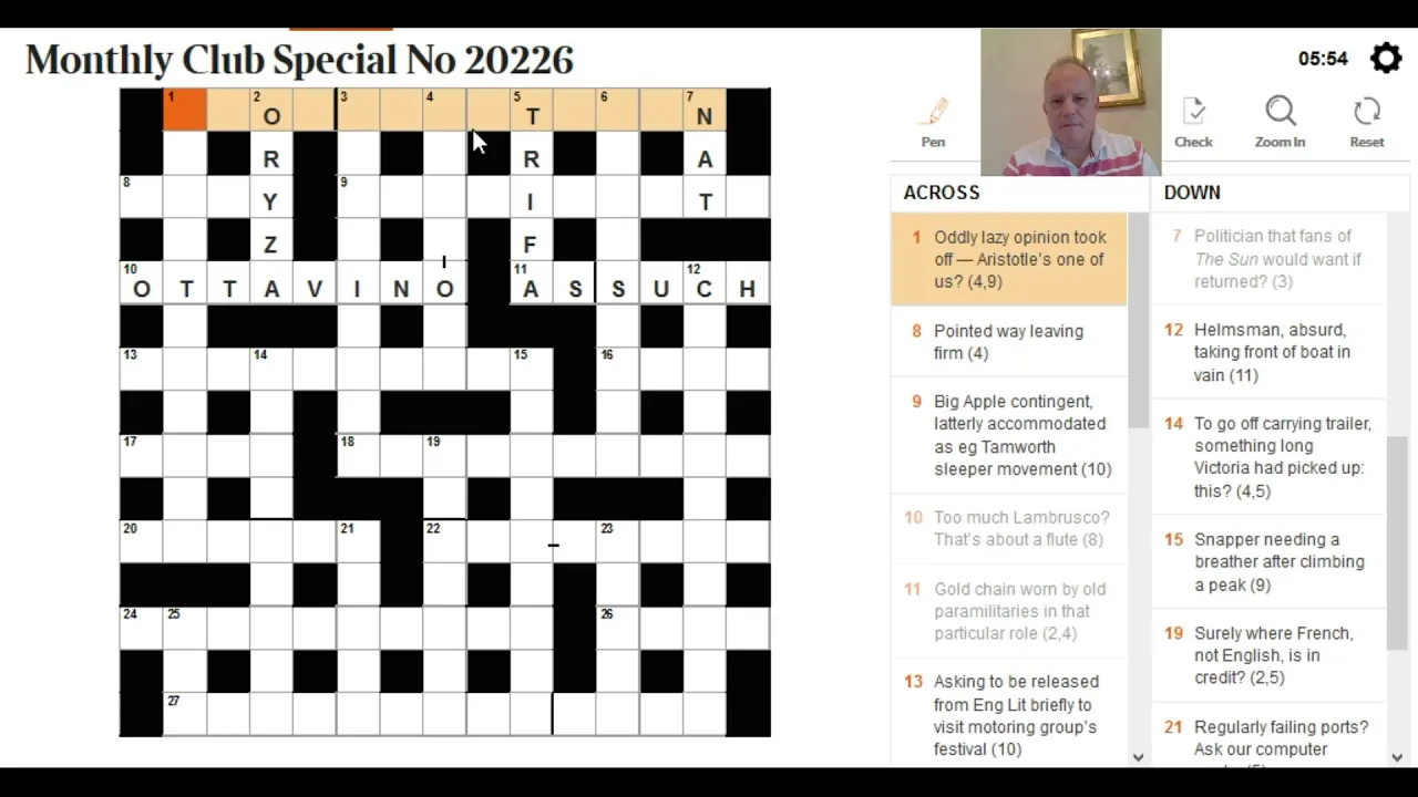 A Madly Obscure Cryptic - The Times Monthly Special
