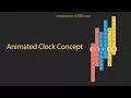 Animated Clock using HTML CSS and JavaScript