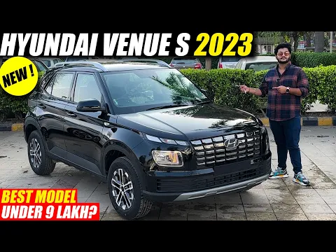 Hyundai Venue S 2023 - Best Car under 9 Lakh ? | Walkaround with On road price, Accessories