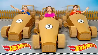 Hot Wheels & Spielzeugautos | Aus Kartons werden Rennautos 🏎️📦✨