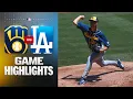 Brewers vs Dodgers Game Highlights 26 MLB Highlights