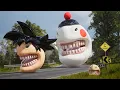 Dragon Ball Pac-man [ Goku vs Chiaotzu and Tien Shinhan ]