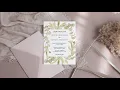 Greenery Boho Wedding Template Cards