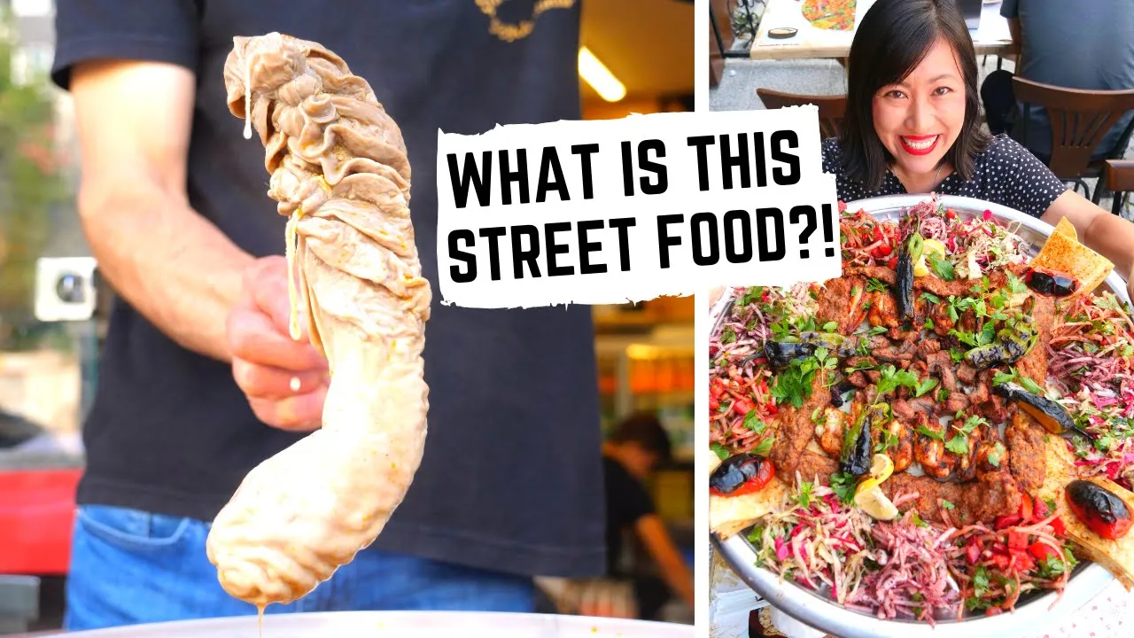 X-RATED TURKISH STREET FOOD 😂 | ISTANBUL STREET FOOD | Giant kebab feast + traditional TURKISH FOOD