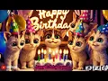 Download Lagu Happy Birthday Song Mom Cat \u0026 Kitten | Cute Cats Party! | HBD For You