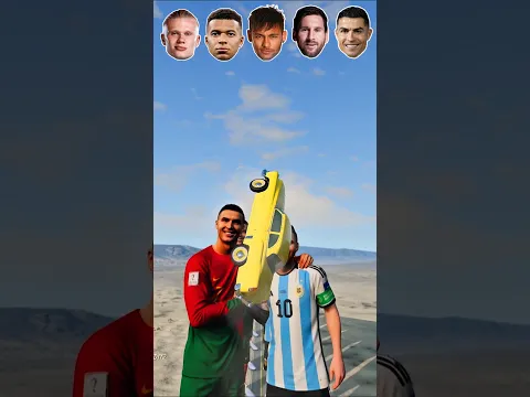 π Ronaldo vs Messi vs Neymar vs Mbappe π₯ #beamngdrive