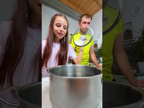 Shouting into a pot for 10 seconds... 😂/Arina and Family