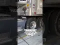 Truck driver forgets to do something important before unhooking