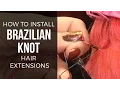 How to do Brazilian Knot Fiberglass Extensions - DoctoredLocks com