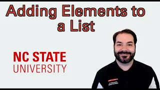 Adding Elements to a Python List