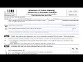 IRS Form 1310 walkthrough - ARCHIVED COPY